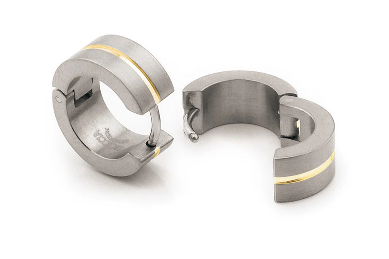 0503-03 Boccia Titanium Earrings - Image 2