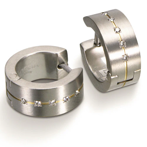 0503-11 Boccia Titanium Earrings - Image 2