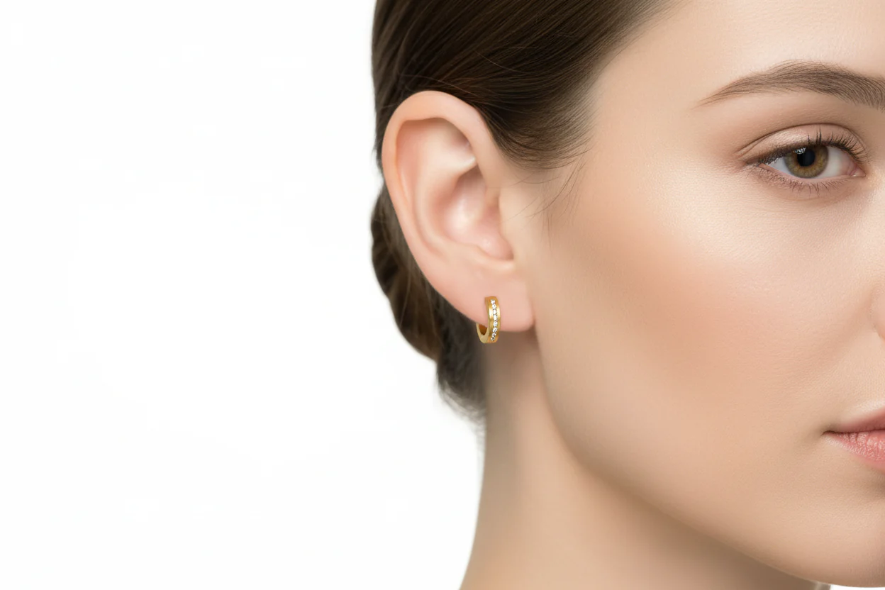 0510-17 Boccia Titanium Earrings - Image 2