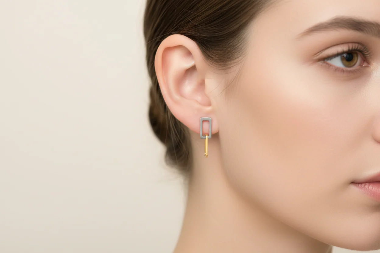 05106-02 Boccia Titanium Earrings - Image 2