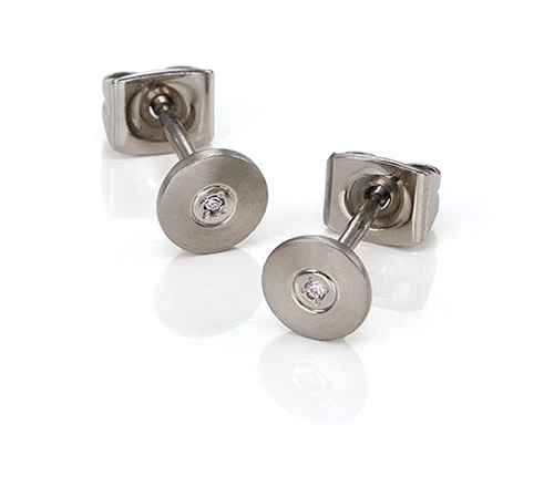 0545-01 Boccia Titanium Earrings - Image 2