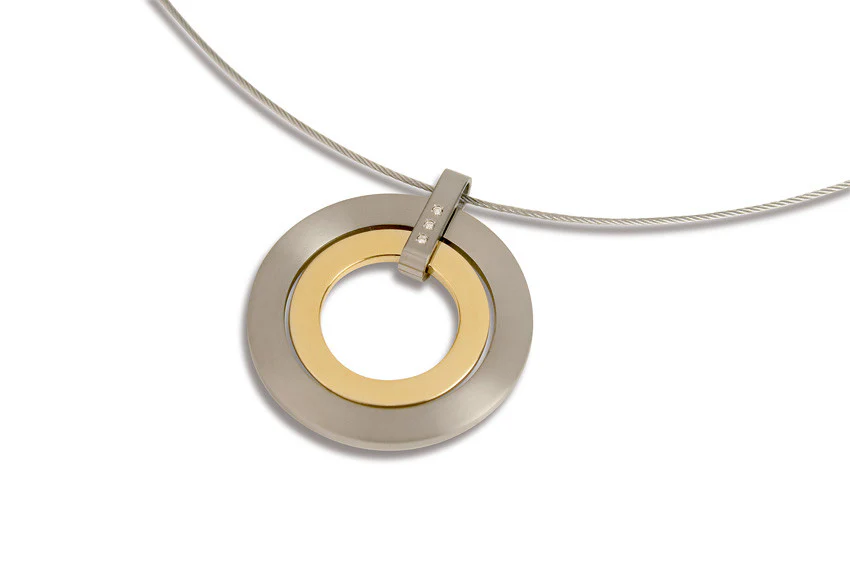 0741-04 Boccia Titanium Pendant  (choose chain separately) - Image 2