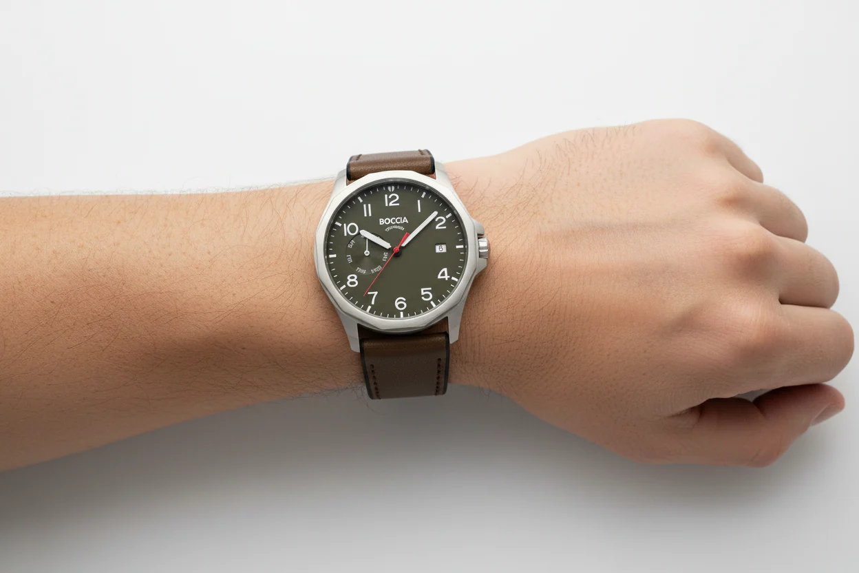 3644-01 Mens Boccia Titanium Watch - Image 2