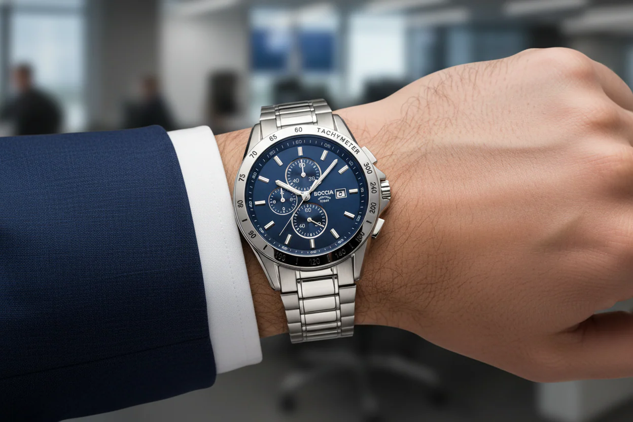 3751-01 Boccia Titanium Mens Watch - Image 2