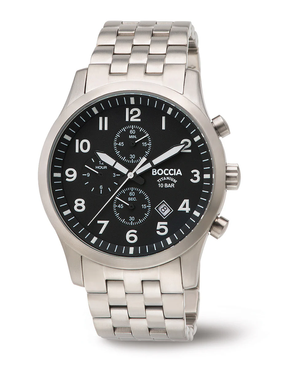 3755-02 Mens Boccia Titanium Chronograph Watch - Image 2