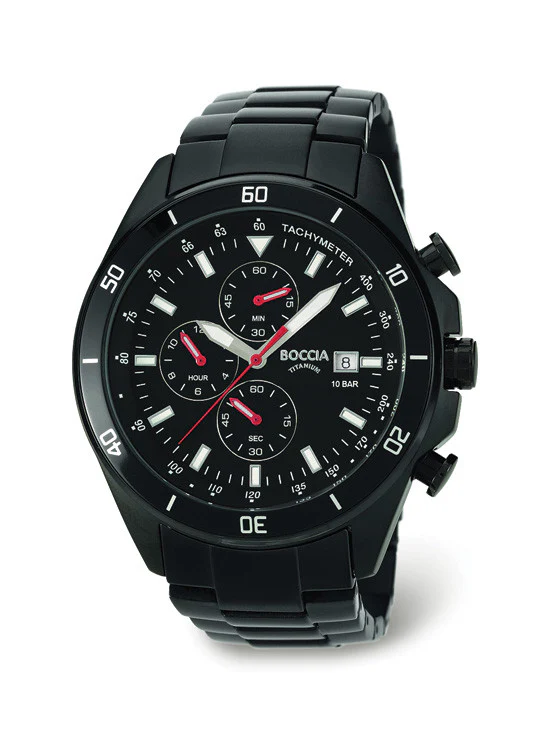 3762-03 Mens Boccia Titanium Chronograph Watch - Image 2
