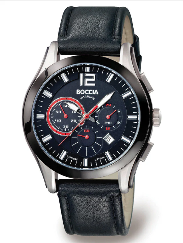 3771-01 Mens Boccia Titanium Chronograph Watch - Image 2
