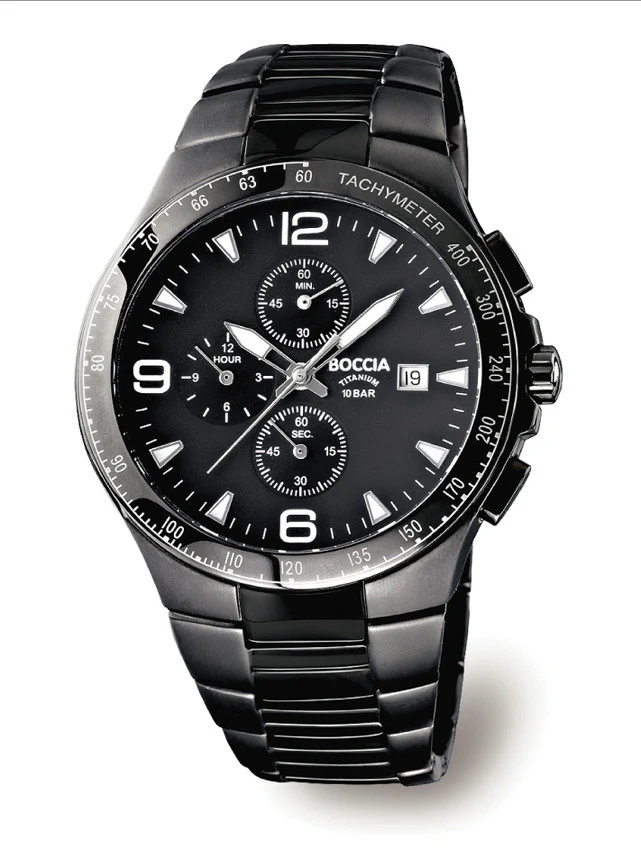 3773-03 Mens Boccia Titanium Chronograph Watch - Image 2