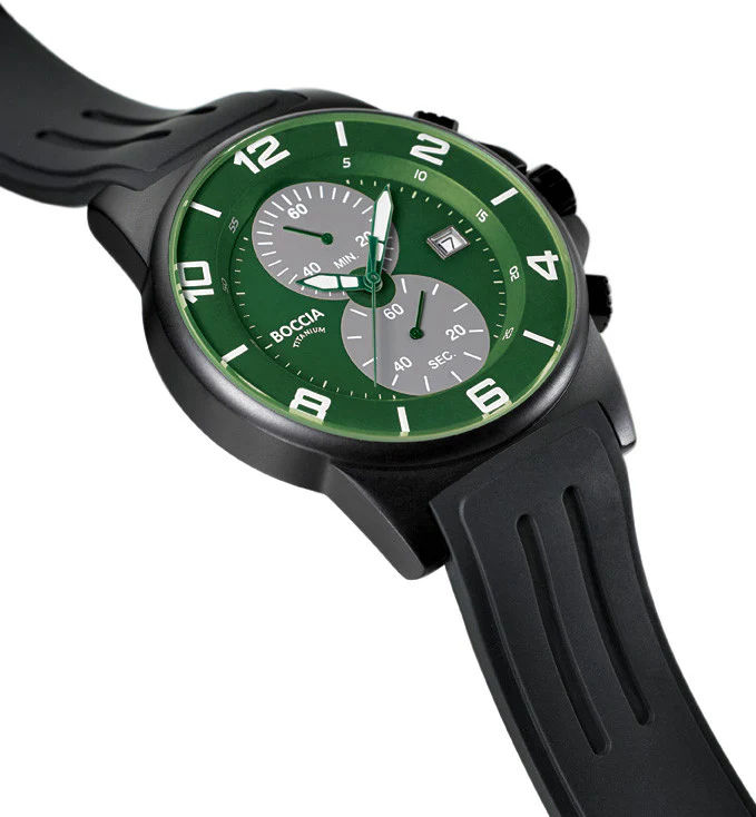 3777-14 MENS BOCCIA ID. TITANIUM WATCH - Image 3