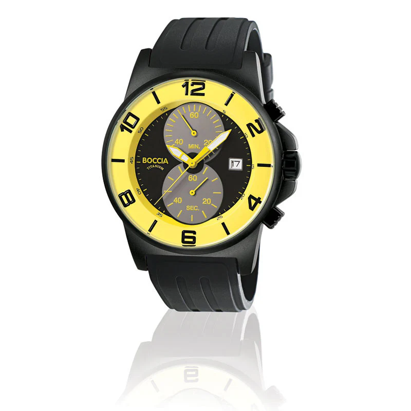 3777-27 MENS BOCCIA ID. TITANIUM WATCH - Image 2